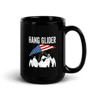 Hang Glider USA Black Glossy Mug