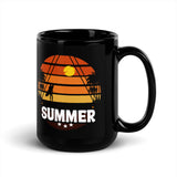 Summer Black Glossy Mug