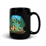 Wild Summer Black Glossy Mug