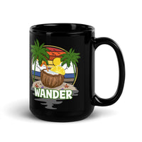 Wander Black Glossy Mug