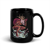 Horror Reindeer 1 Black Glossy Mug