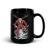 Horror Reindeer 3 Black Glossy Mug