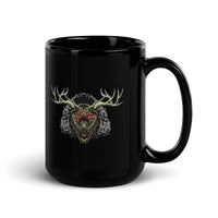 Horror Reindeer 4 Black Glossy Mug