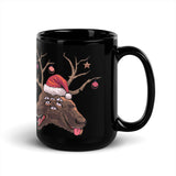 Horror Reindeer 5 Black Glossy Mug