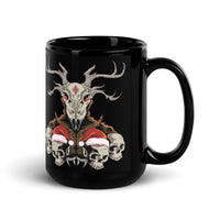 Horror Reindeer 6 Black Glossy Mug