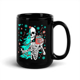 Sorta Merry Sorta Scary Black Glossy Mug