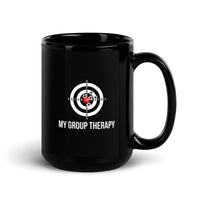 My Group Therapy Black Glossy Mug