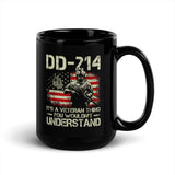 DD-214 Black Glossy Mug