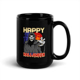 Happy Halloween Black Glossy Mug