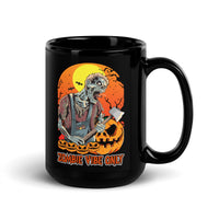 Zombie Vibe Only Black Glossy Mug