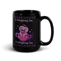 O Christmas Tea Black Glossy Mug