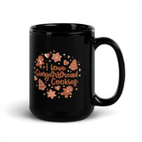 I Love Gingerbread Cookies Black Glossy Mug