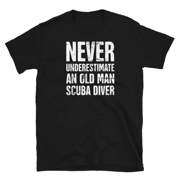 Old Man Scuba Diver Short-Sleeve Unisex T-Shirt