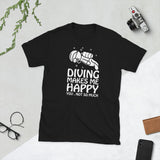 Diving Makes Me Happy Short-Sleeve Unisex T-Shirt