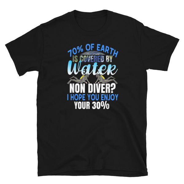 70% of Earth is Covered by Water Short-Sleeve Unisex T-Shirt