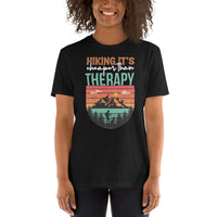 Hiking (It's Cheaper Than Therapy) Short-Sleeve Unisex T-Shirt