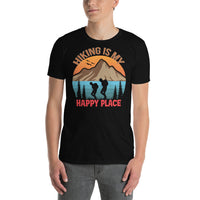 Hiking is My Happy Place Short-Sleeve Unisex T-Shirt