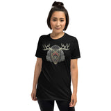 Horror Reindeer 4 Short-Sleeve Unisex T-Shirt