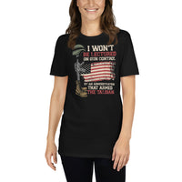 I Won't Be Lectured on Gun Control Short-Sleeve Unisex T-Shirt