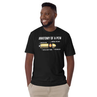 Anatomy of a Pew Short-Sleeve Unisex T-Shirt