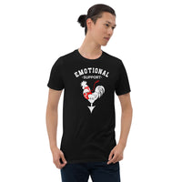 Emotional Support Rooster Short-Sleeve Unisex T-Shirt