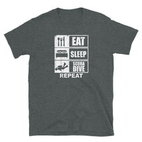 Eat Sleep Scuba Dive Repeat Short-Sleeve Unisex T-Shirt