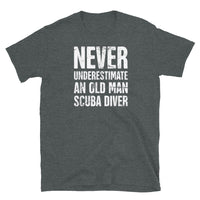 Old Man Scuba Diver Short-Sleeve Unisex T-Shirt
