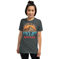 Hiking is My Happy Place Short-Sleeve Unisex T-Shirt