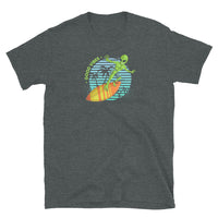 Good Vibes Surfing Alien Short-Sleeve Unisex T-Shirt