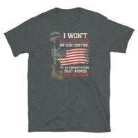 I Won't Be Lectured on Gun Control Short-Sleeve Unisex T-Shirt