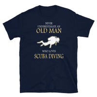 Old Man Who Loves Scuba Diving Short-Sleeve Unisex T-Shirt