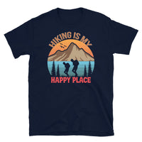 Hiking is My Happy Place Short-Sleeve Unisex T-Shirt