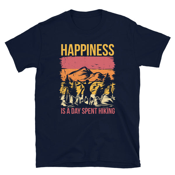 Happiness is a Day Spent Hiking Short-Sleeve Unisex T-Shirt