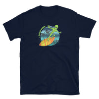 Good Vibes Surfing Alien Short-Sleeve Unisex T-Shirt