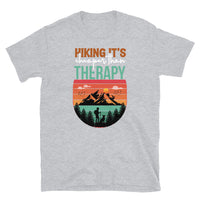 Hiking (It's Cheaper Than Therapy) Short-Sleeve Unisex T-Shirt