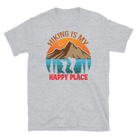 Hiking is My Happy Place Short-Sleeve Unisex T-Shirt