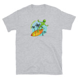 Good Vibes Surfing Alien Short-Sleeve Unisex T-Shirt