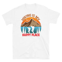 Hiking is My Happy Place Short-Sleeve Unisex T-Shirt