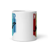 Diver White glossy mug