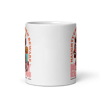 Naughty Children Beware (Krampus) White glossy mug