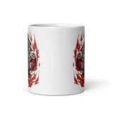 Monster Santa White glossy mug