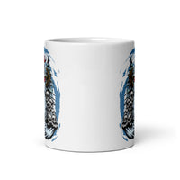 Monster Snowman White glossy mug