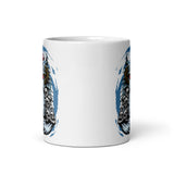 Monster Snowman White glossy mug