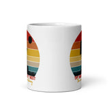 The More People I Meet (The More I Love Hiking) White glossy mug