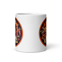 Retro Ghoul 19 White glossy mug