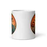 Retro Ghoul 15 White glossy mug