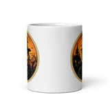 Retro Ghoul 14 White glossy mug