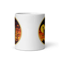 Retro Ghoul 11 White glossy mug