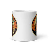 Retro Ghoul 8 White glossy mug