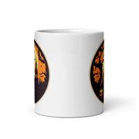 Retro Ghoul 6 White glossy mug